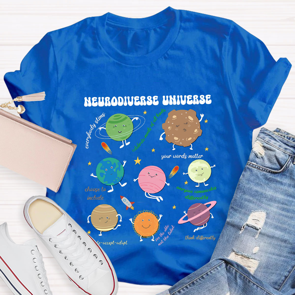 Neurodiverse Universe Teacher T-Shirt
