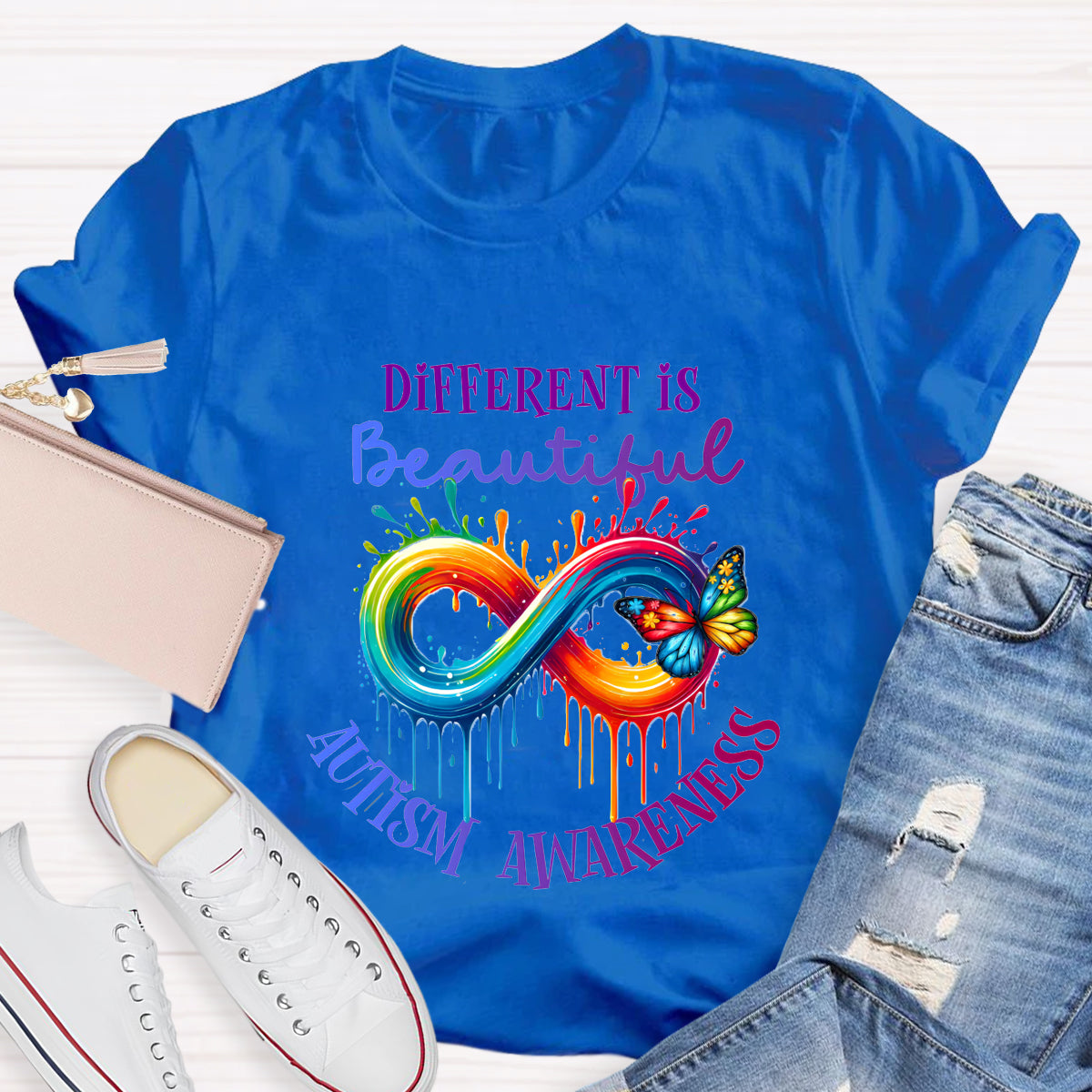 Different Is Beautiful Autism Awareness T-Shirt