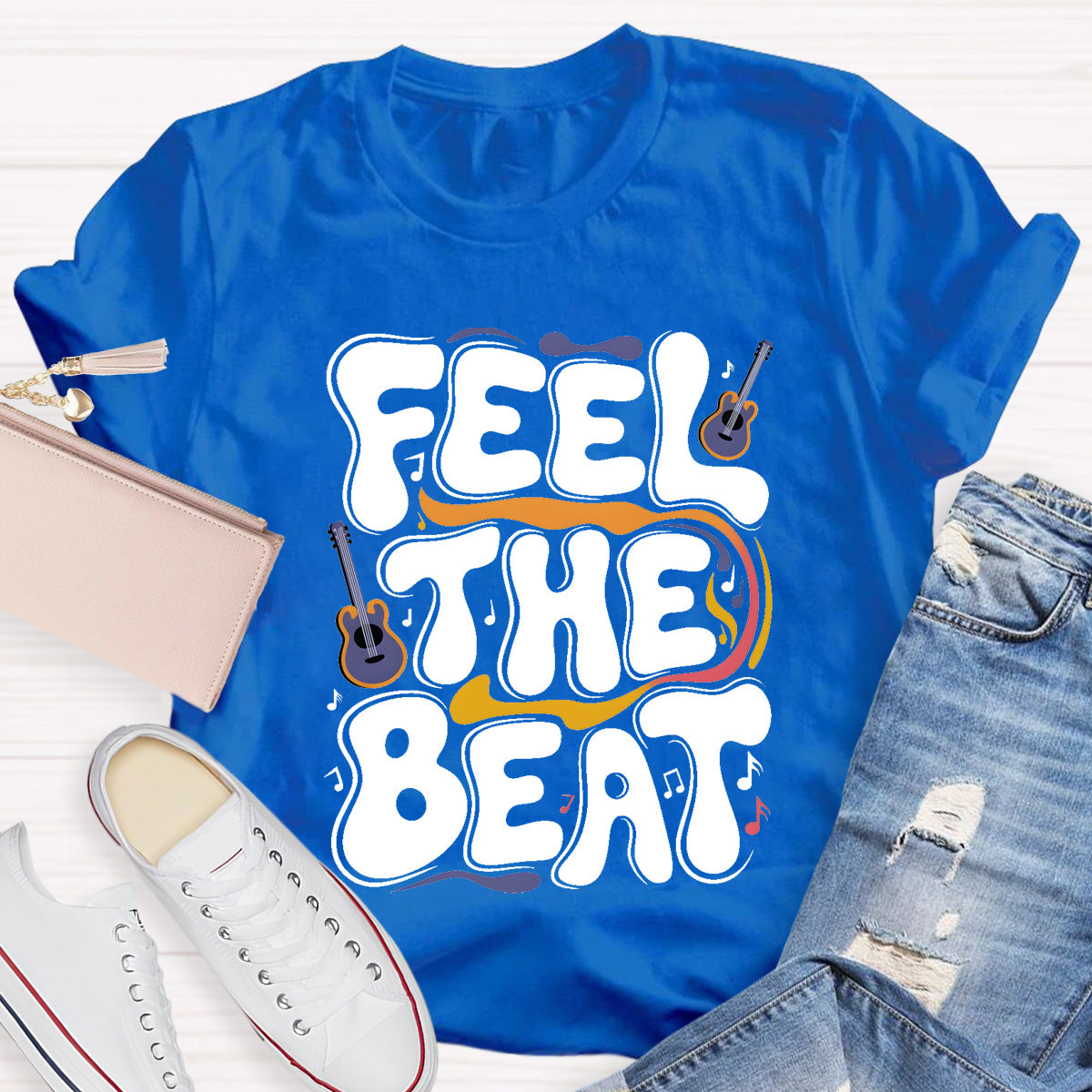 Feel The Beat Teacher T-Shirt