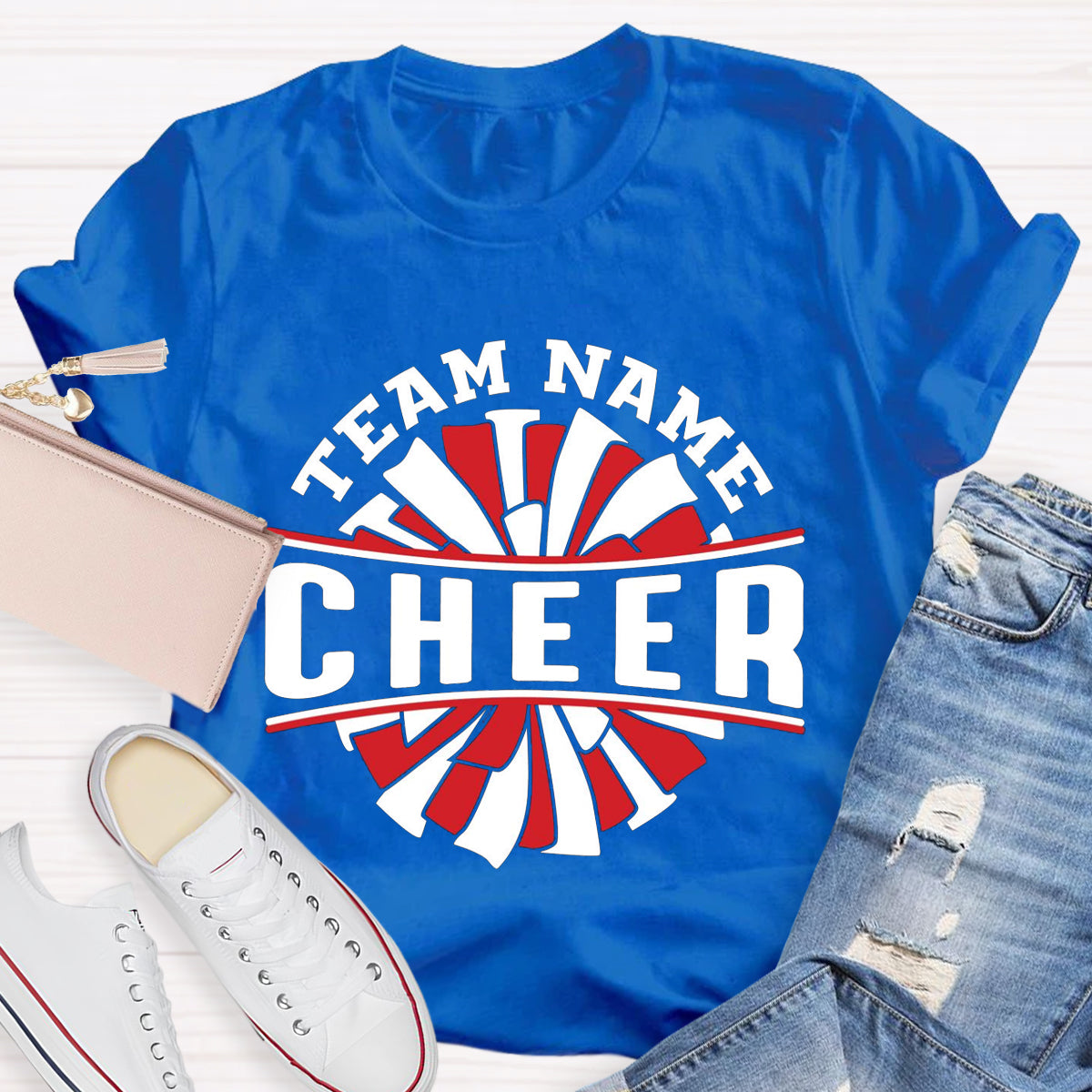 Personalized Team Name Cheer Teacher T-Shirt