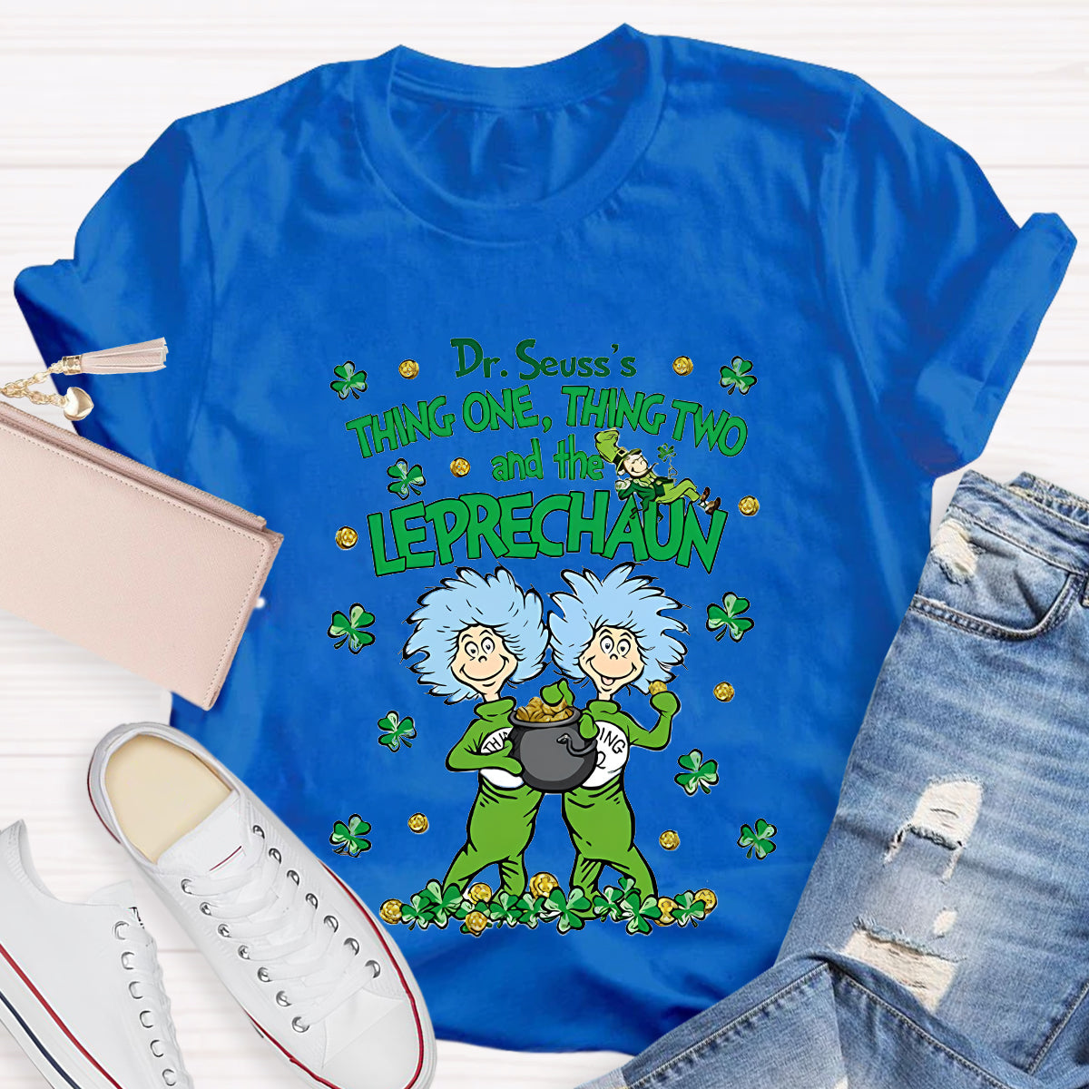Thing One Thing Two And The Leprechaun Teacher T-Shirt