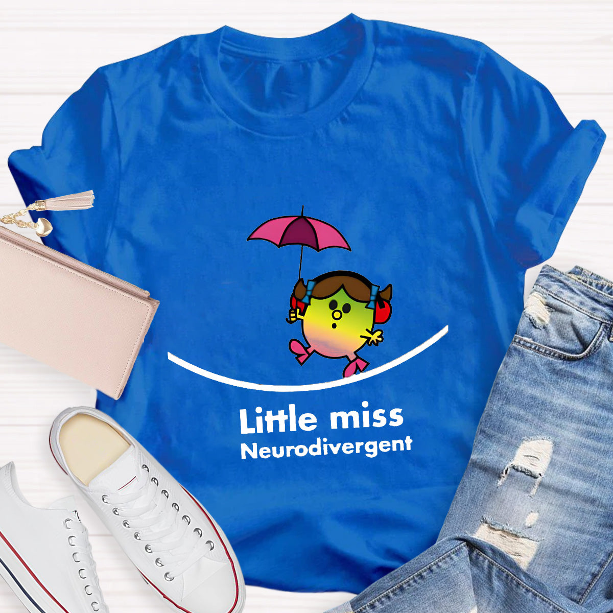 Neurodivergent Little Miss Teacher T-Shirt