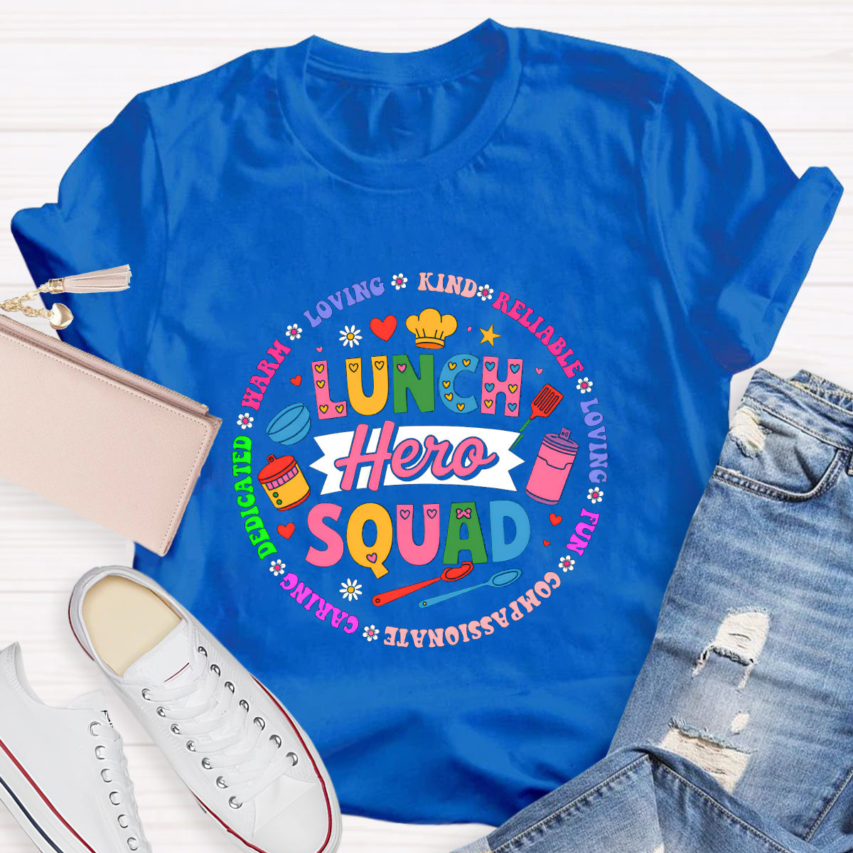 Lunch Hero Squad Love Students T-Shirt