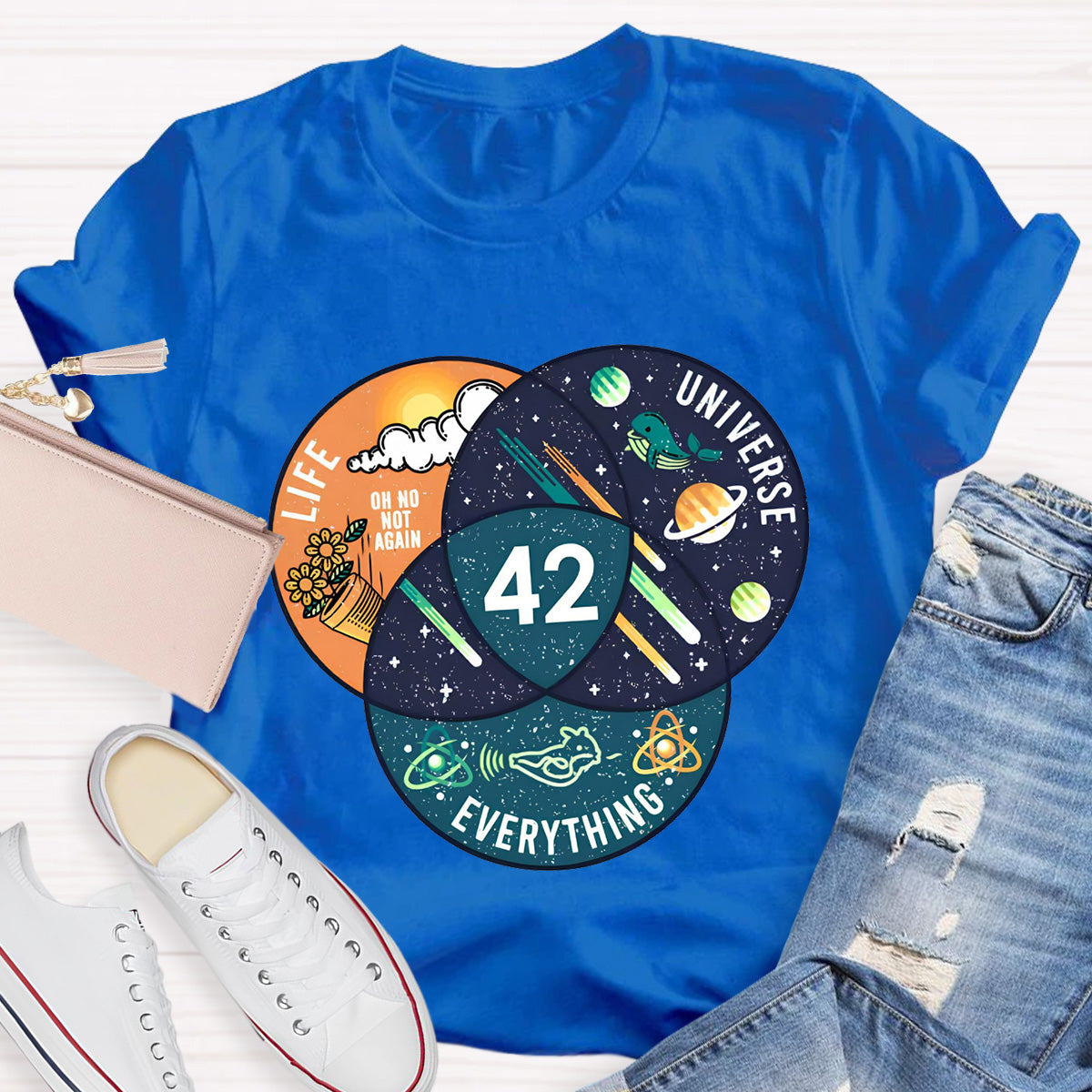 42 Answer To Life Universe And Everything Essential Teacher T-Shirt