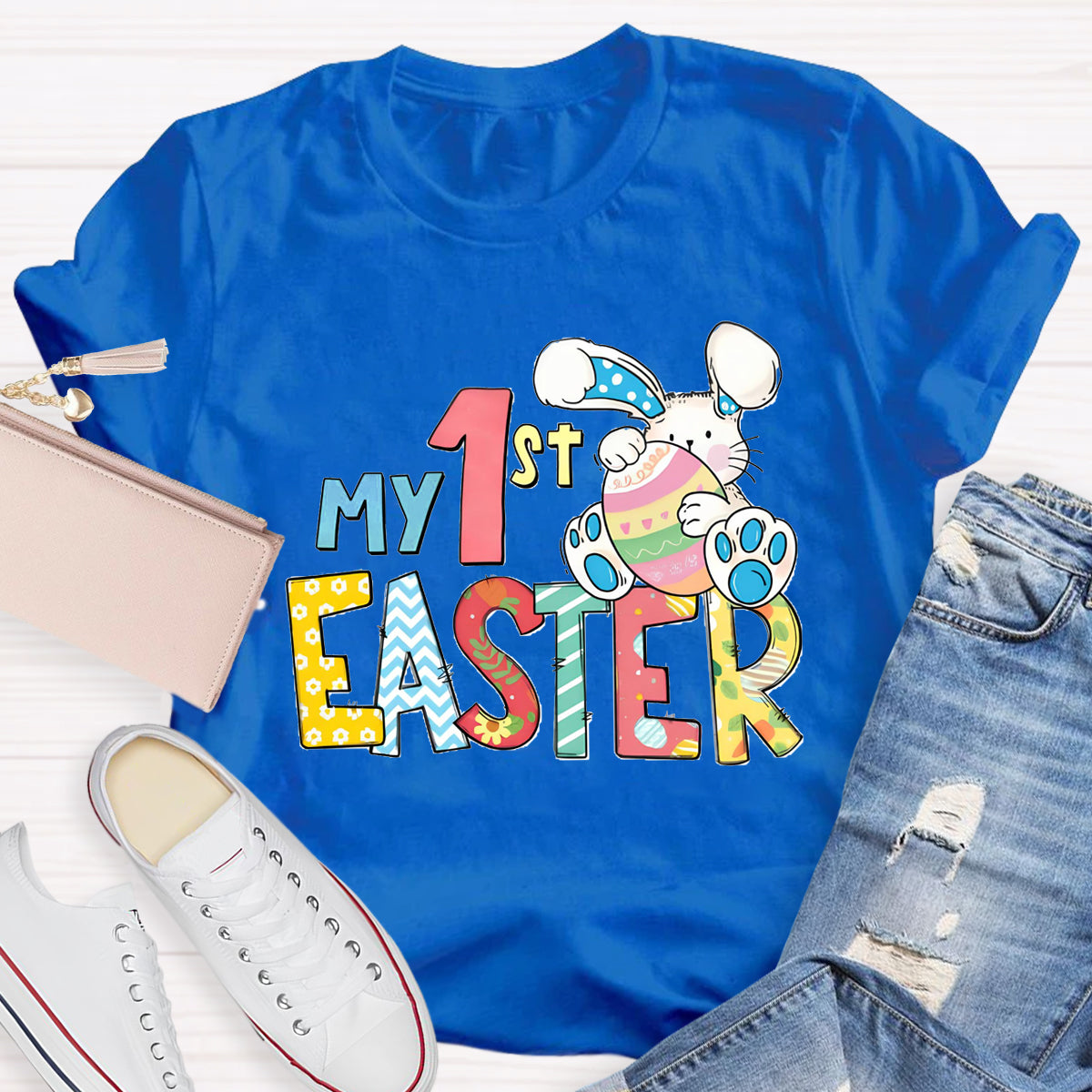 Personalized Grade My 1st Easter Teacher T-Shirt