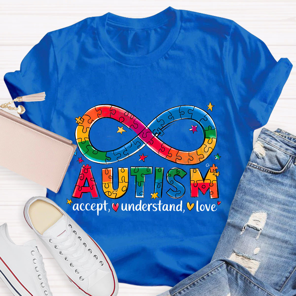 Autism Accept Understand Love Teacher T-Shirt