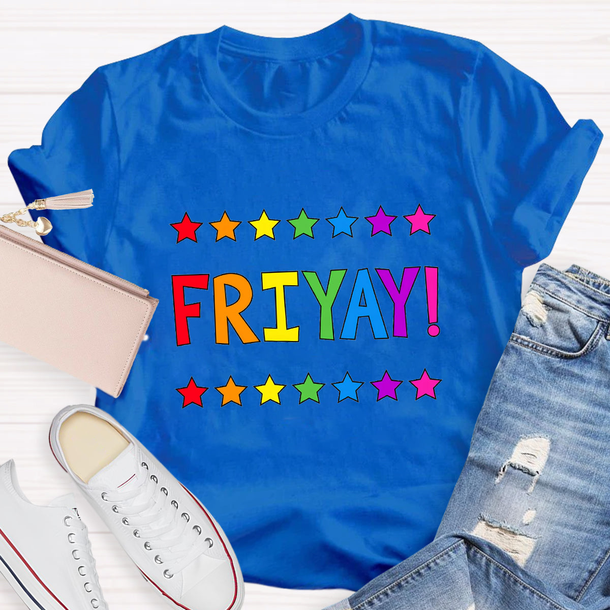 Happy Friyay Star Teacher T-Shirt