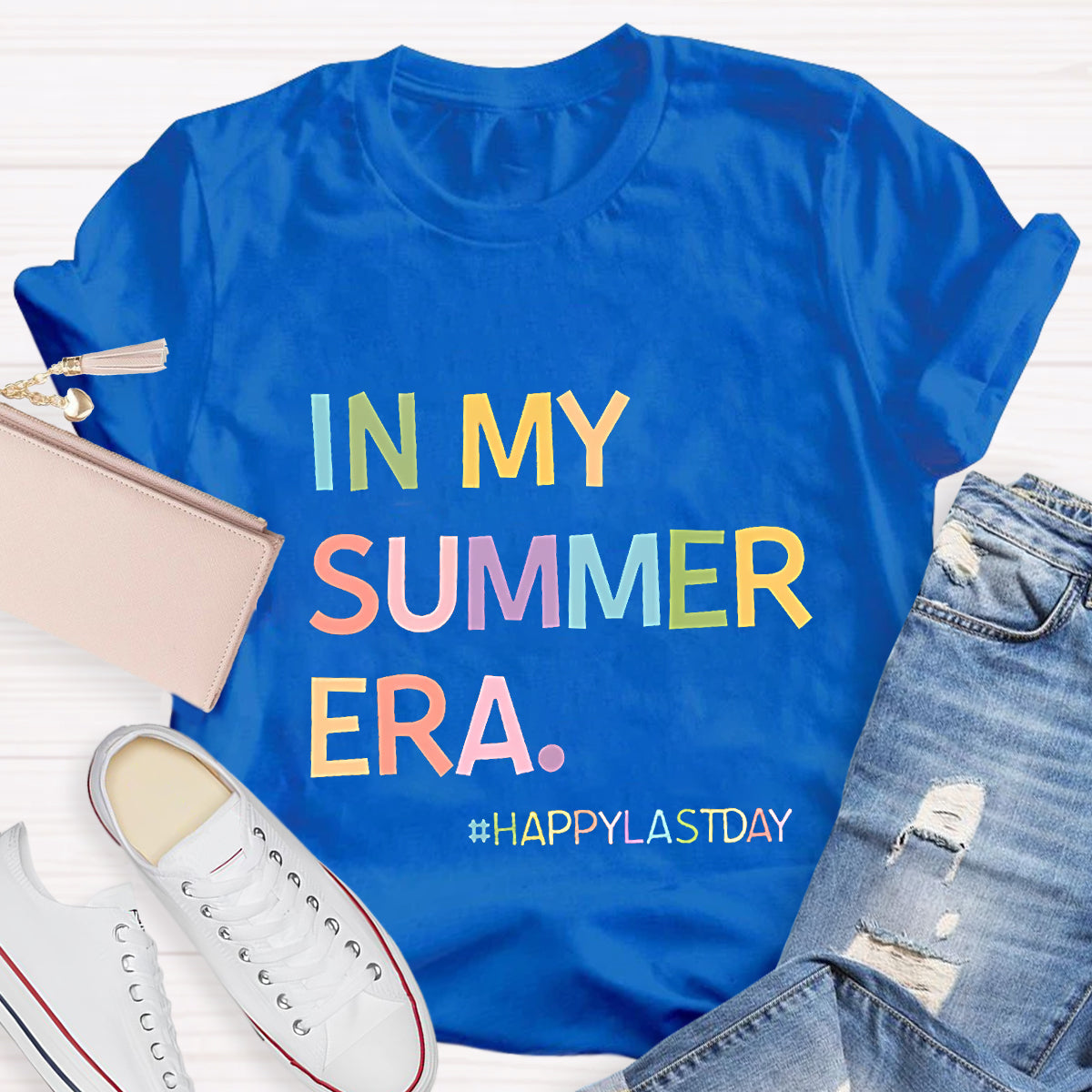 In My Summer Era Happy Last Day Teacher T-Shirt