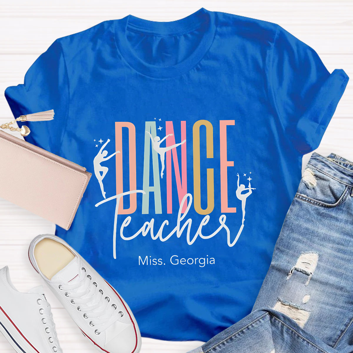 Personalized Name Dance Teacher T-Shirt