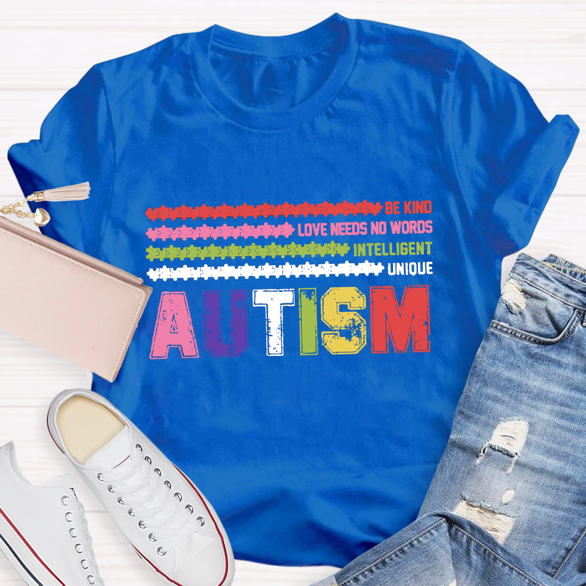 Autism Be Kind Love Need No Worlds Intelligent Unique T-Shirt