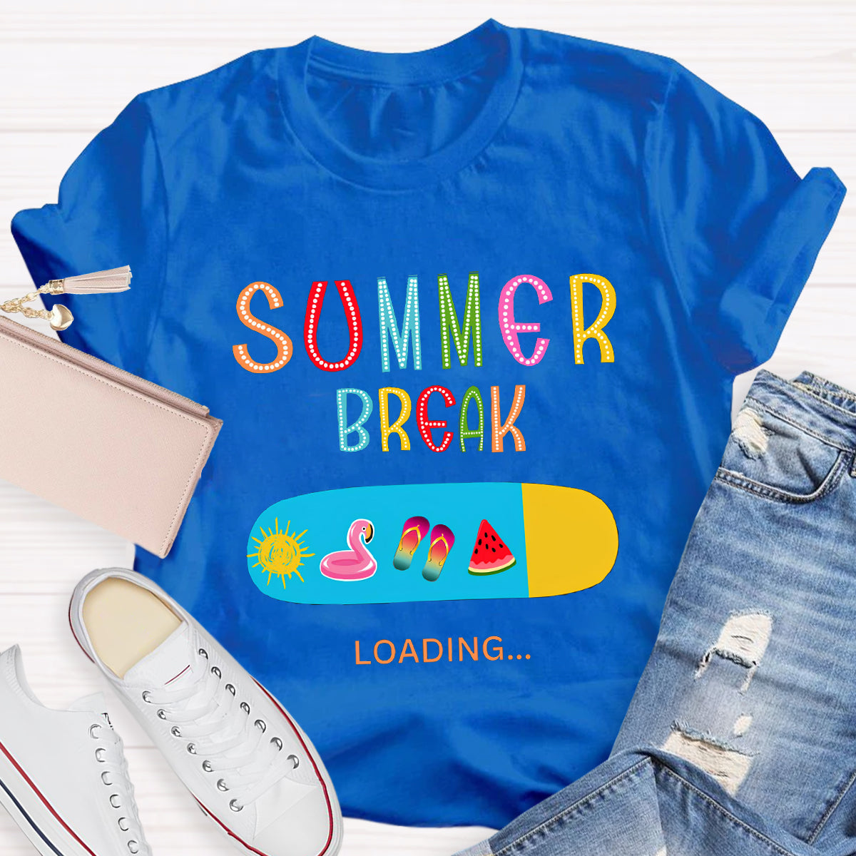 Summer Break Loading Teacher T-Shirt
