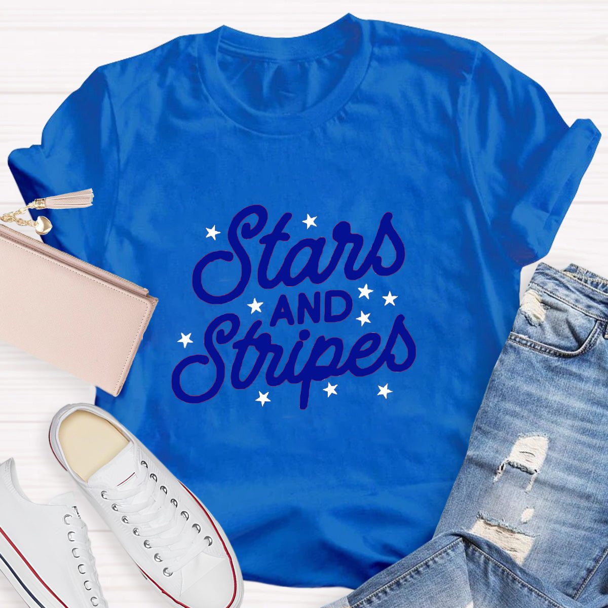 Stars And Stripes Teacher T-Shirt