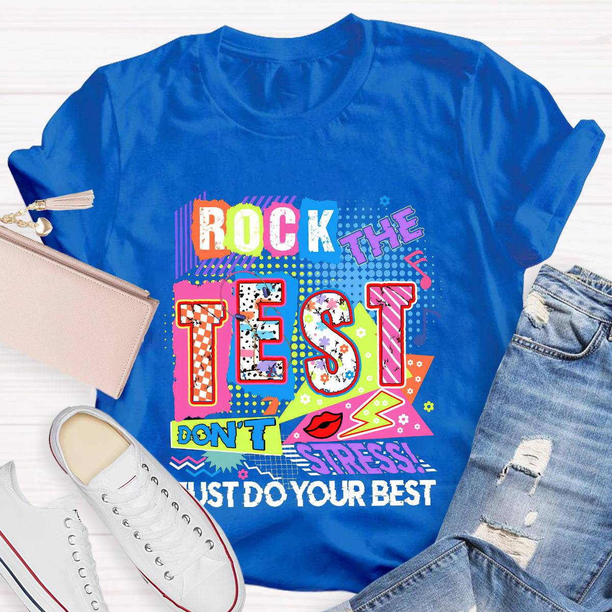 Rock The Test Teacher T-Shirt
