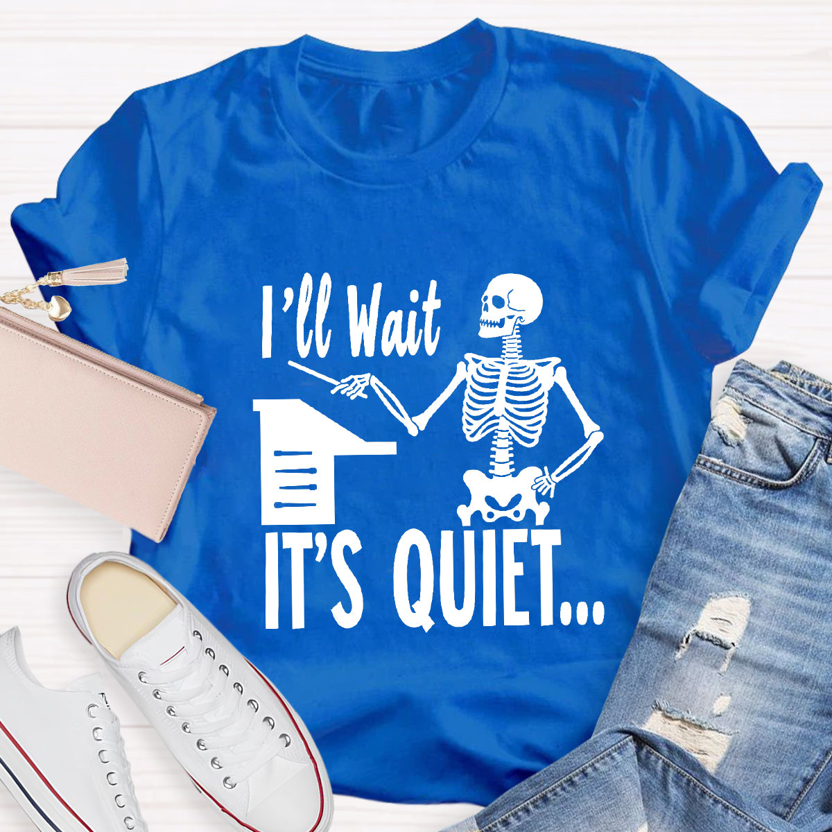 I'll Wait Until It's Quiet Funny Music Teacher T-Shirt