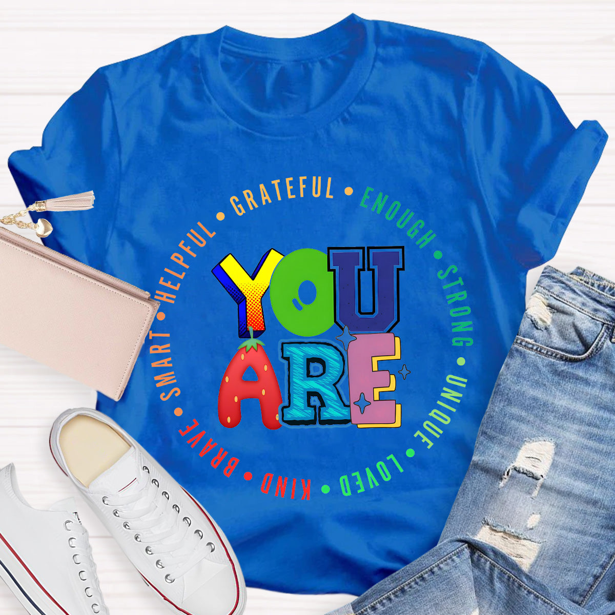 You Are Grateful Strong Enough Teacher T-Shirt