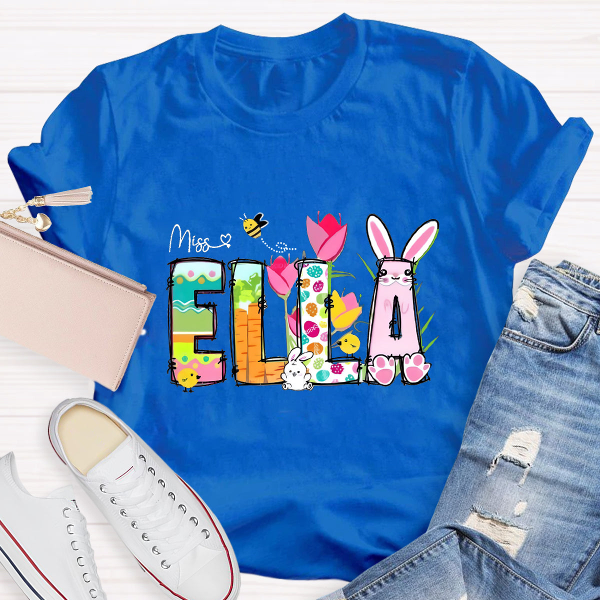 Personalized Easter Name Funny Bee T-Shirt