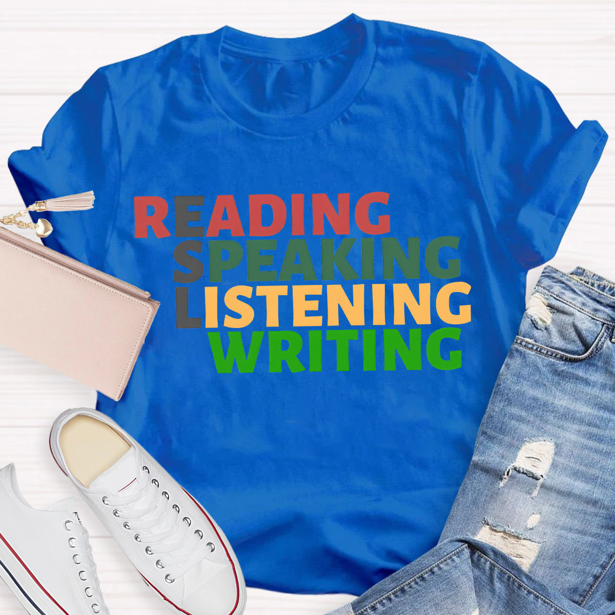 Read Speak Listen Write ESL Teacher T-Shirt