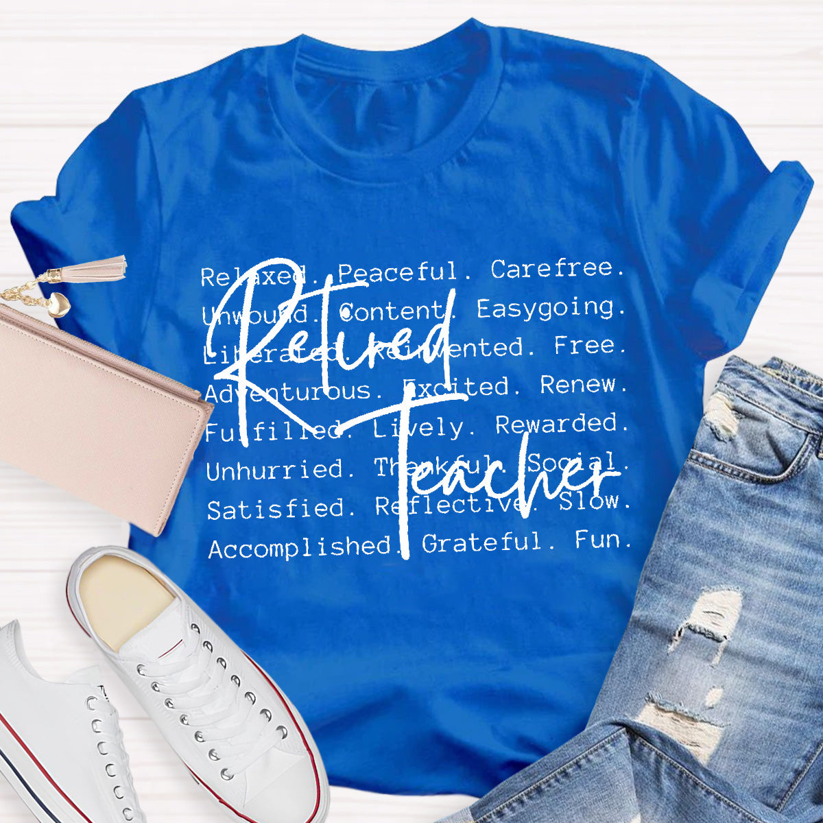 Retired Teacher Relaxed  Teacher T-Shirt