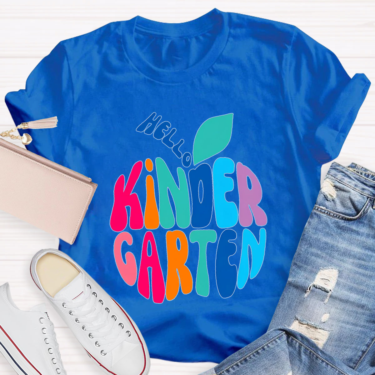 Personalized Grade Hello Kindergarten Teacher T-Shirt