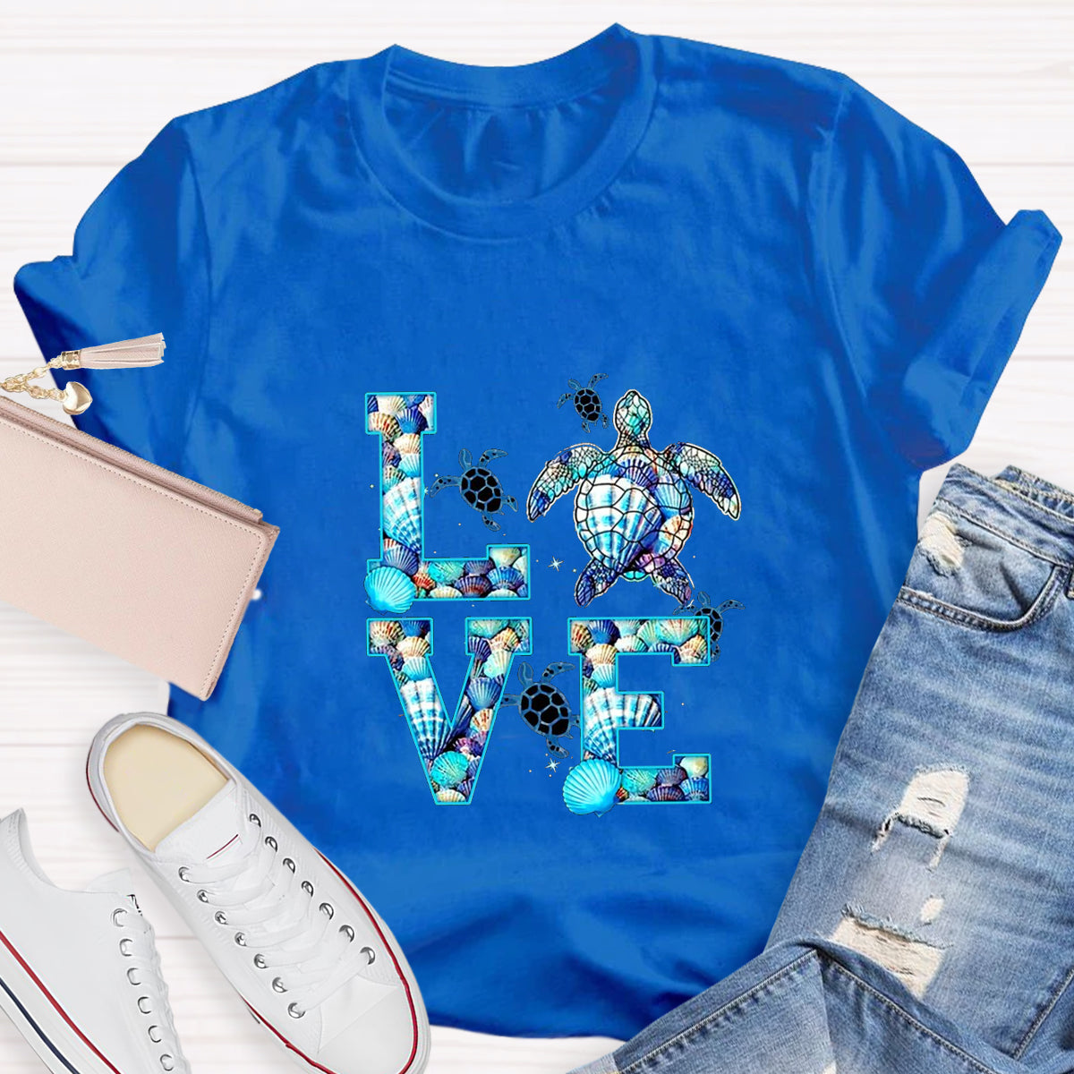 Blue Love For Sea TurtleT-Shirt