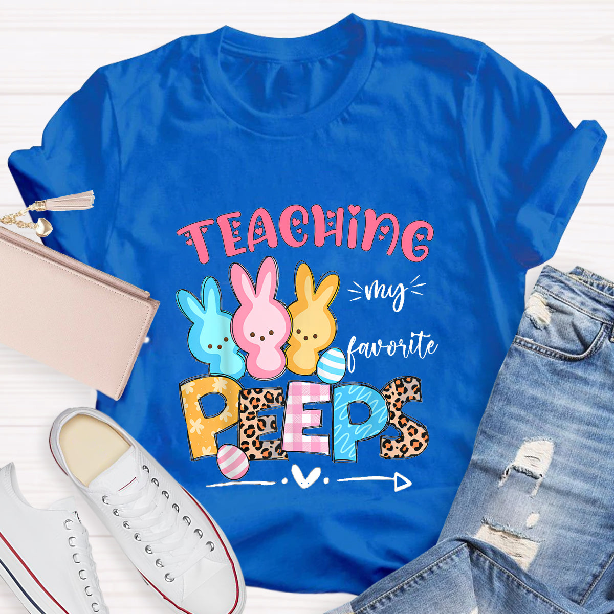 Teaching My Favorite Peeps Easter Teacher T-Shirt