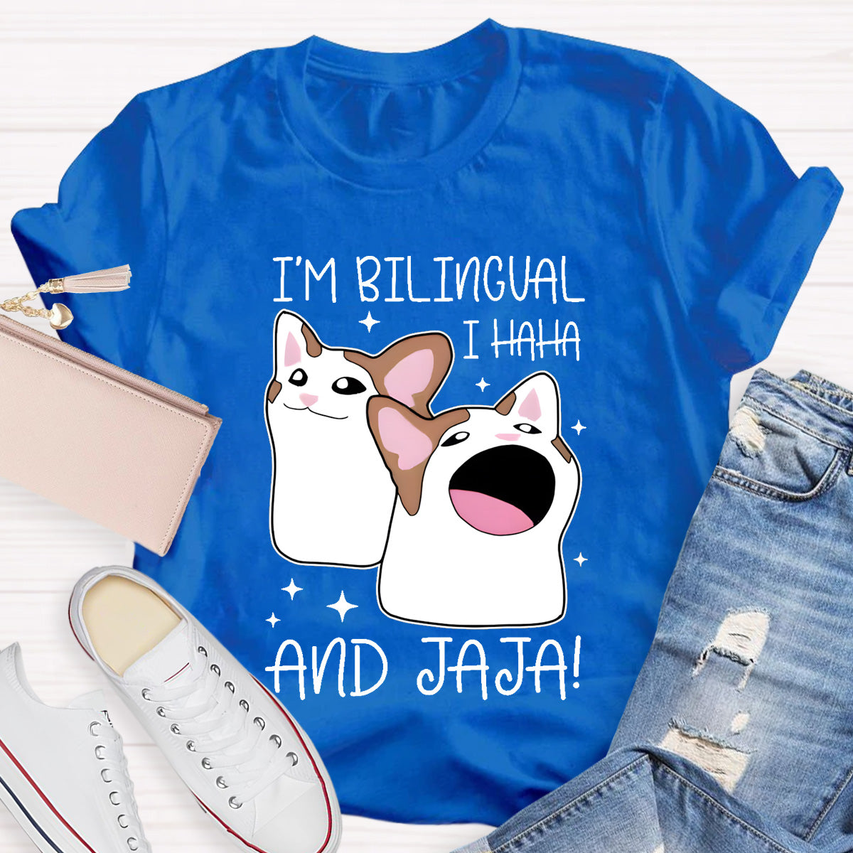 I'm Bilingual I Haha And Jaja Teacher T-Shirt