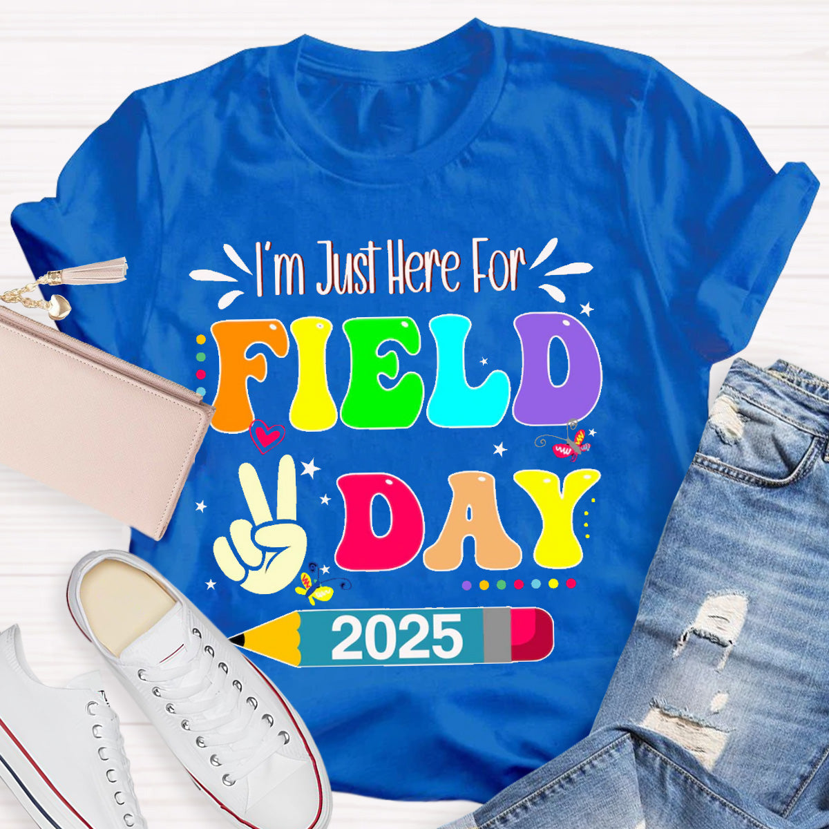 Personalize Year Field Day Teacher T-Shirt