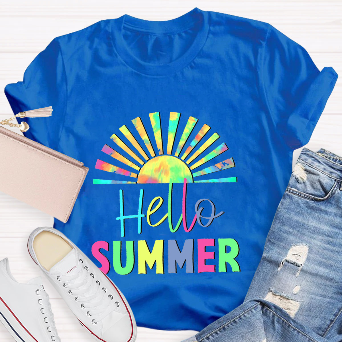 Hello Summer Sun Teacher T-Shirt