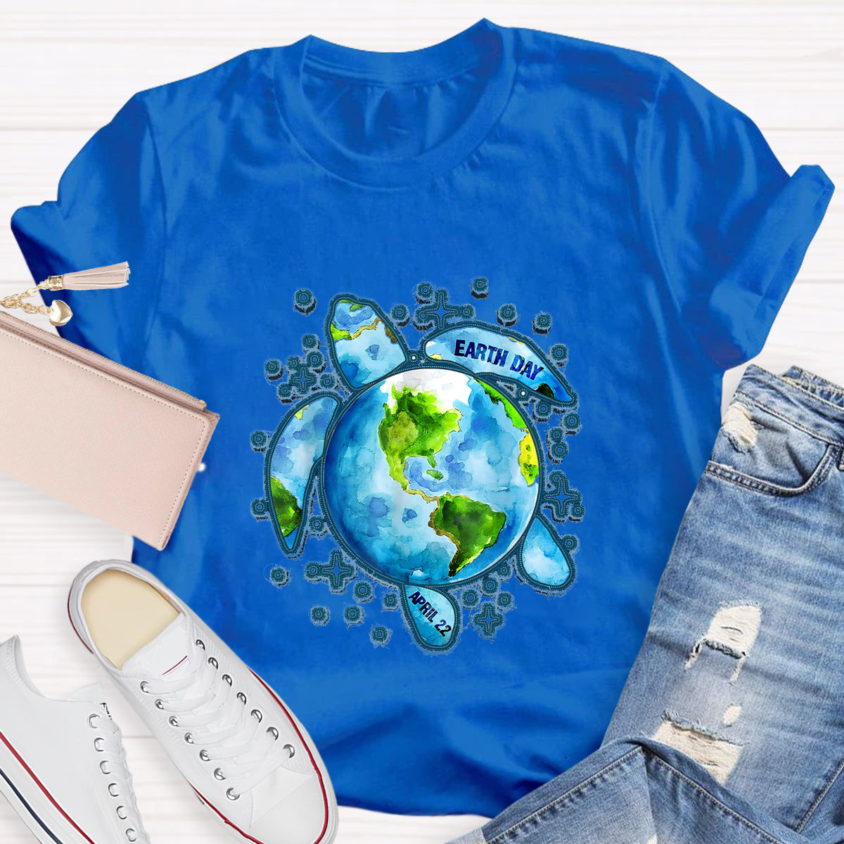 Earth Day Save The Turtles Teacher T-Shirt