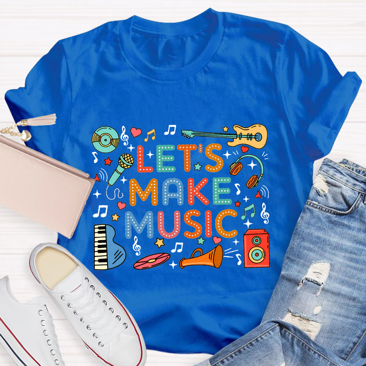 Let's  Make Music Teacher T-Shirt