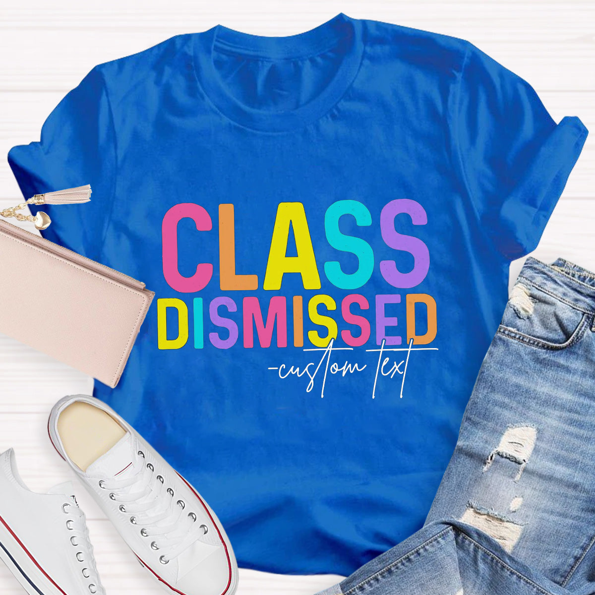 Personalized Name Class Dismissed Teacher T-Shirt