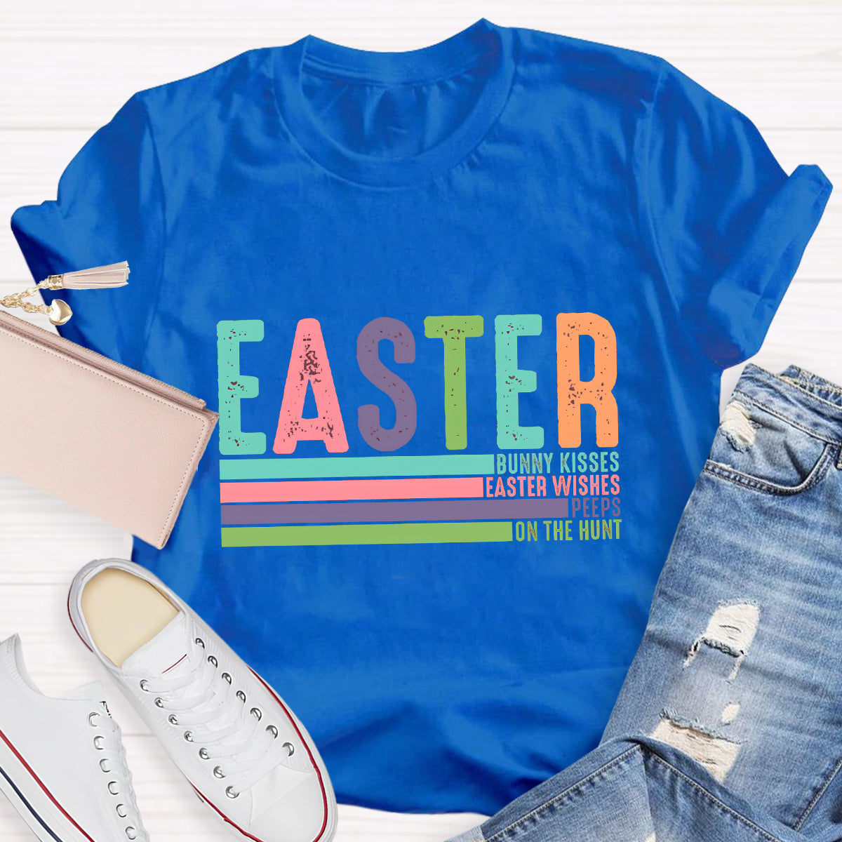 Bunny Kisses Teacher T-Shirt