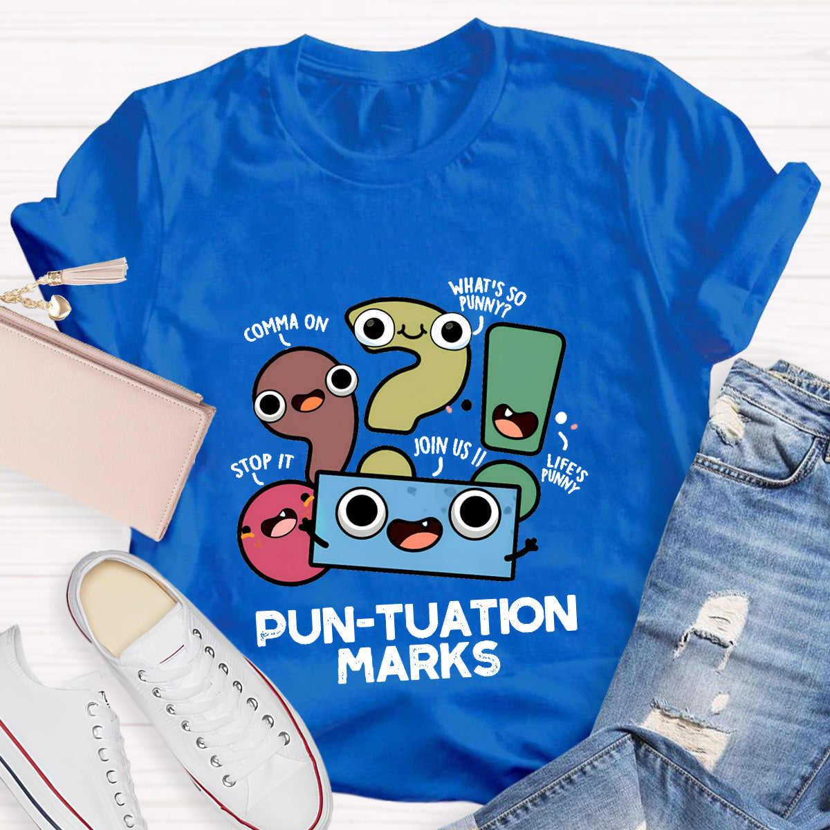 Pun-tuation Marks Teacher T-Shirt