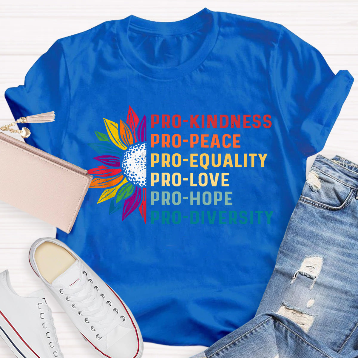 Pro Kindness Pro Hope Teacher T-Shirt