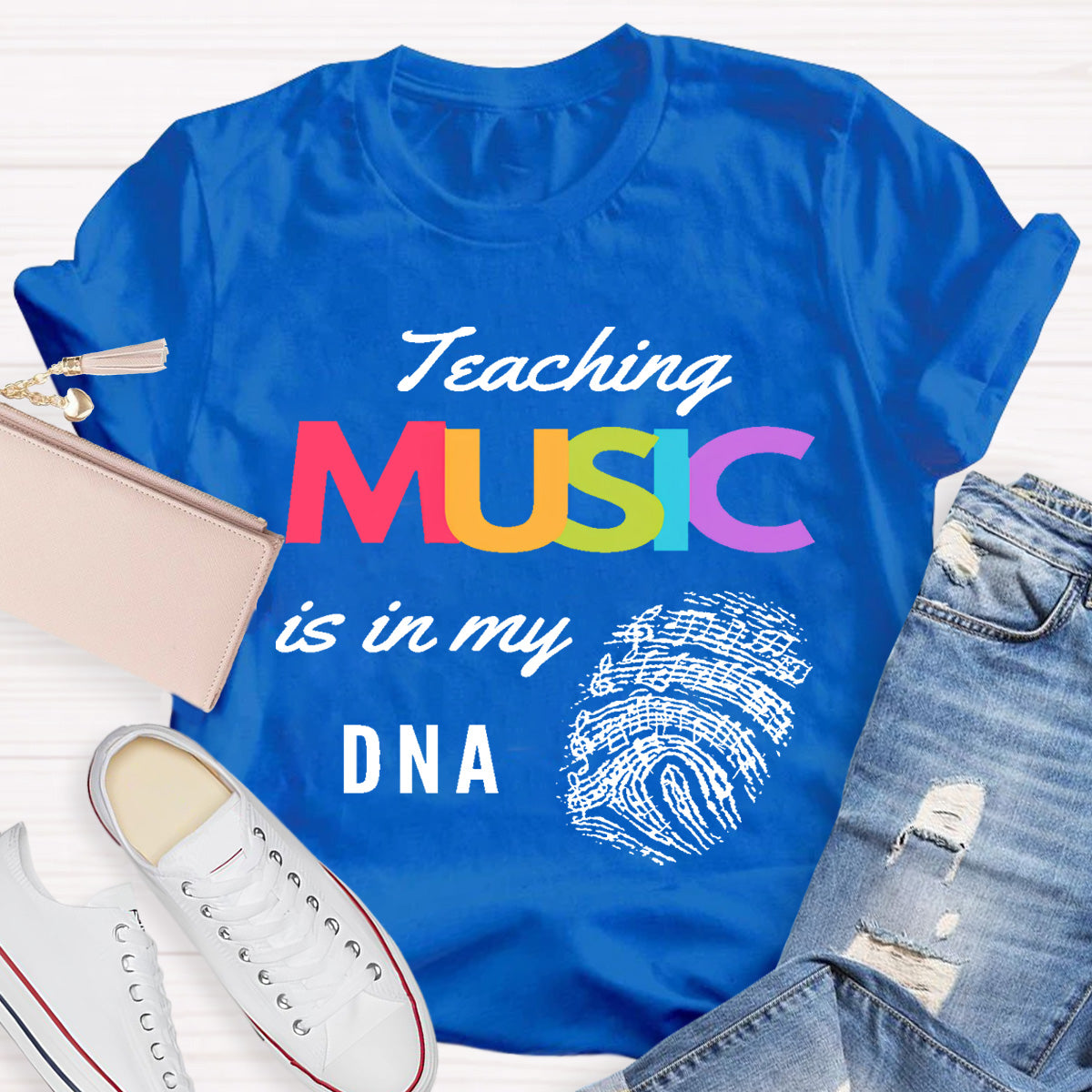 Teaching Music Is In My Dna Teacher T-Shirt