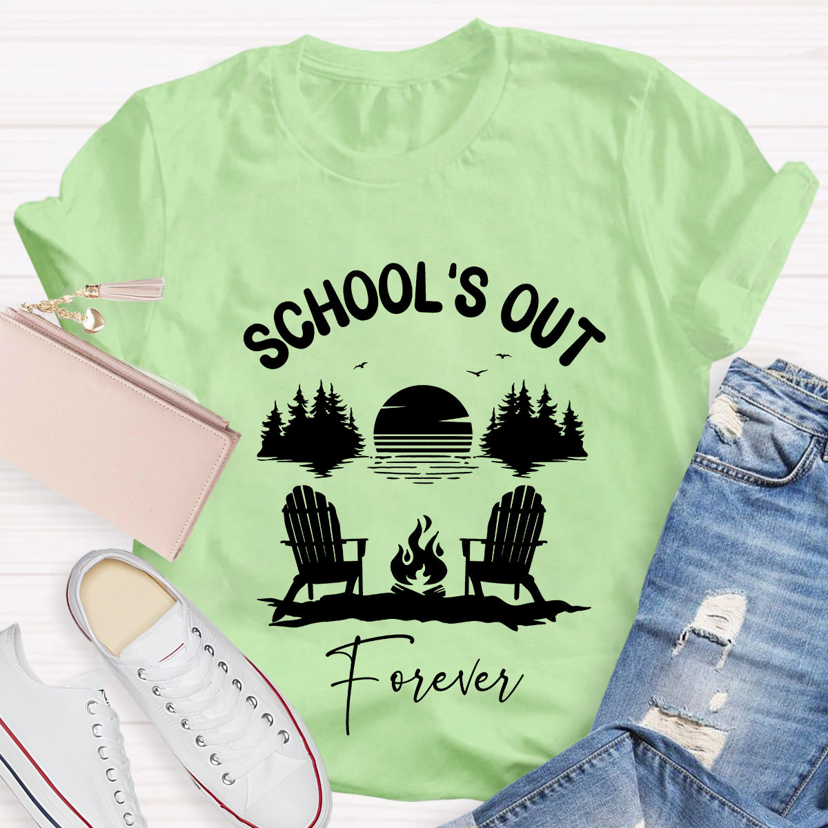 School‘s  Out Forever Teacher T-Shirt