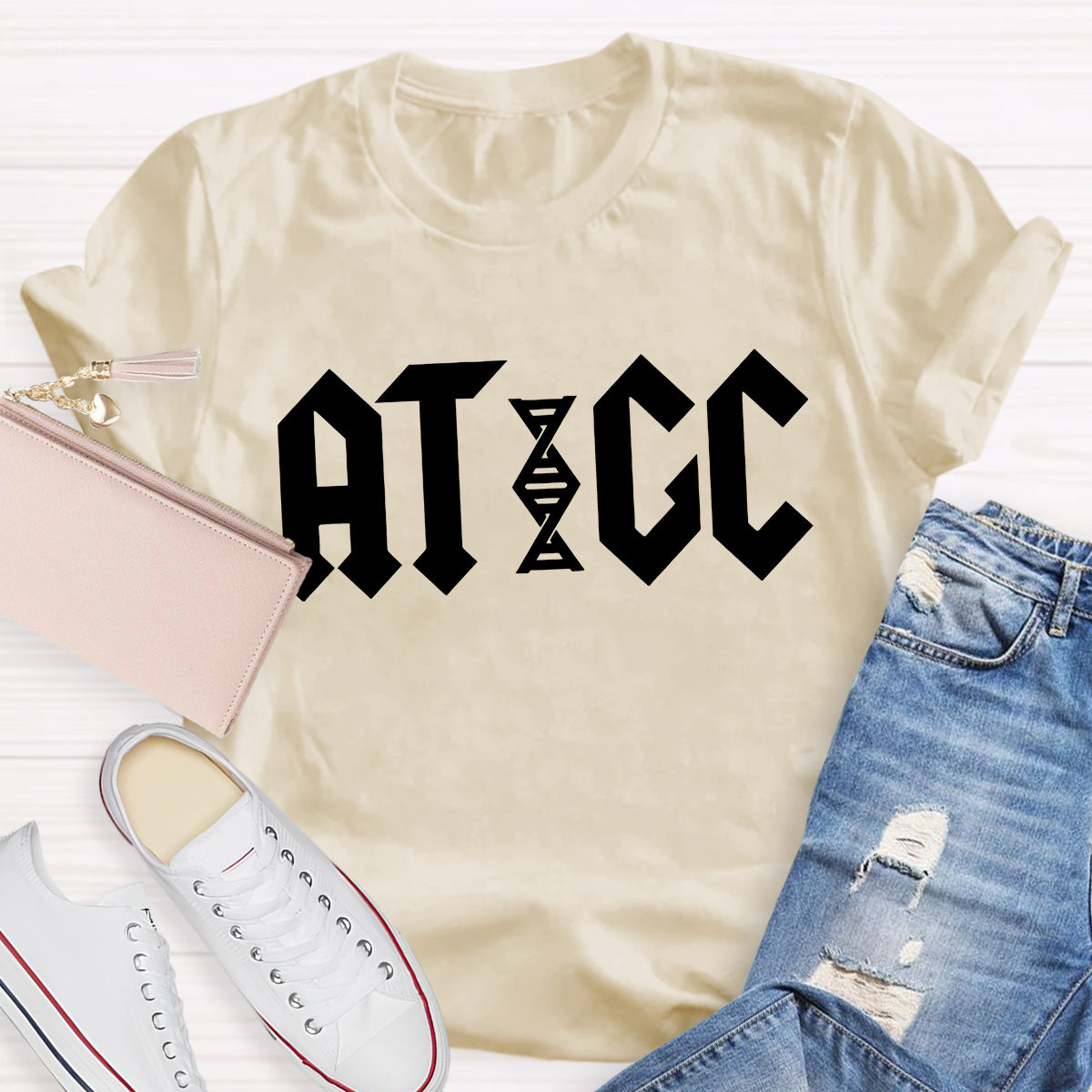 ATGC Molecular Biology Genetics Teacher T-Shirt