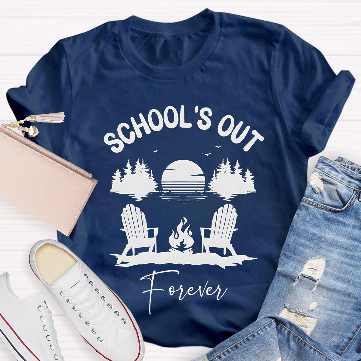 School‘s  Out Forever Teacher T-Shirt