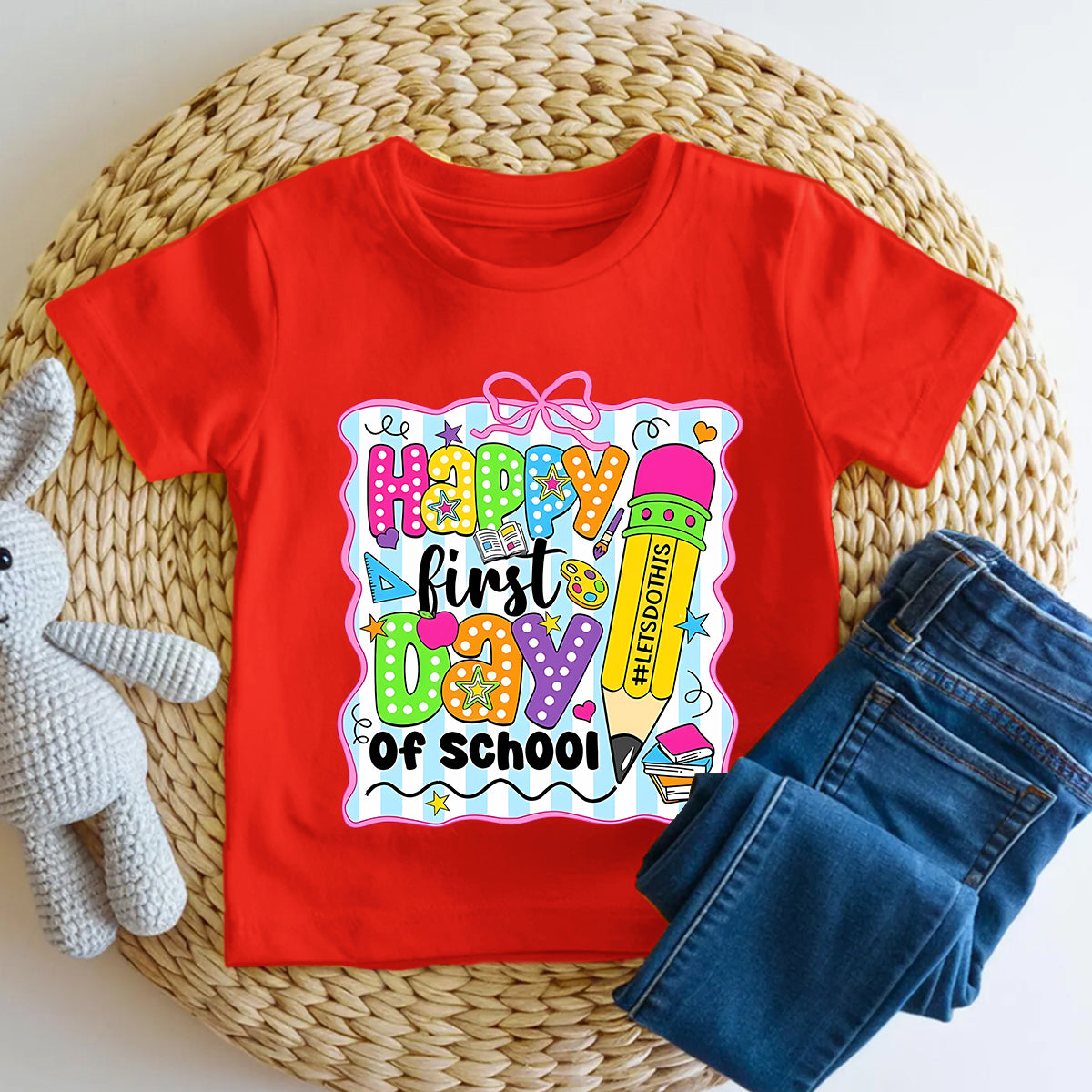 Happy First Day Of School Toddler T-shirts
