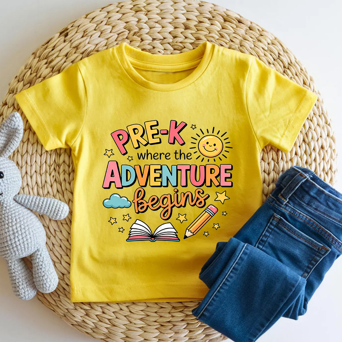 Personalized Grade Pre-K Where The Adventure Begins Toddler T-shirts