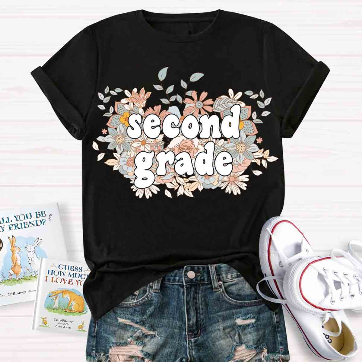 Personalized Grade Wild Flowers T-Shirt