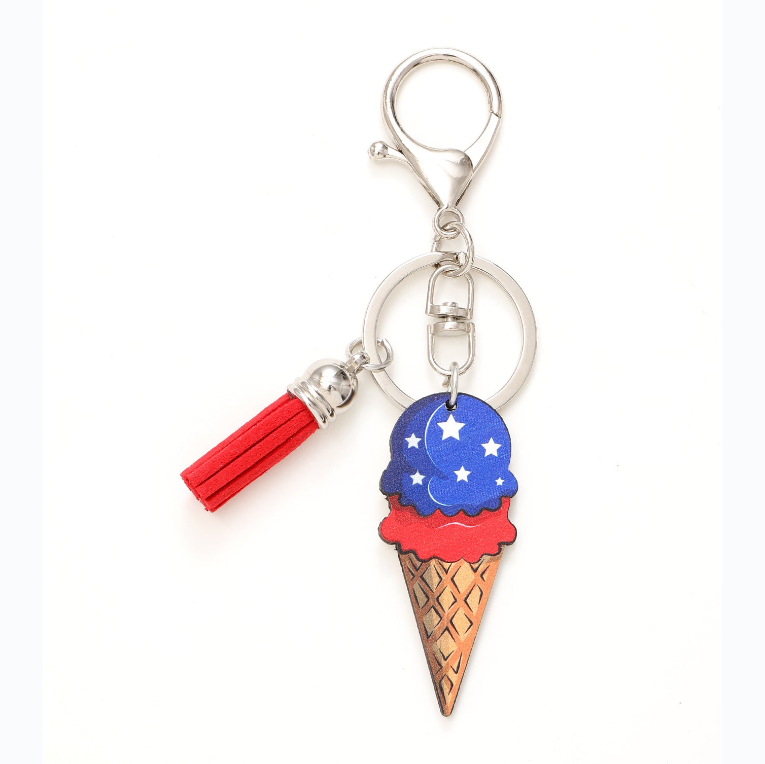 Pencil Independence Day Ice Cream Keychain