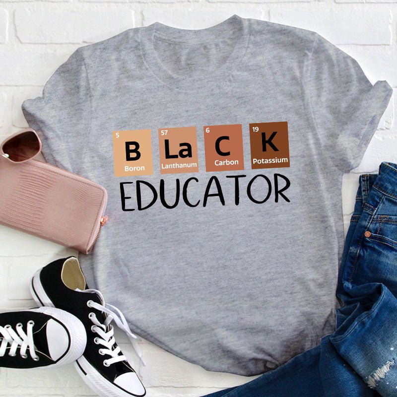 Black Educator Teacher T-Shirt