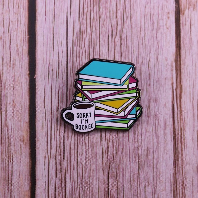 Coffee And Book Pin