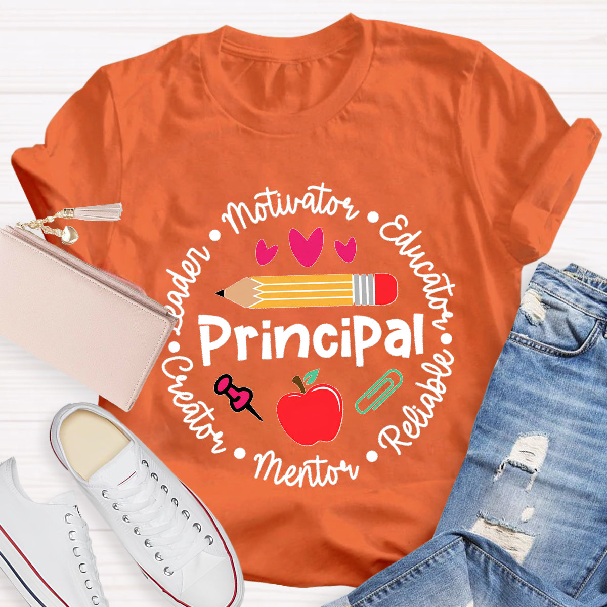 Principal Leader Motivator Educator Teacher T-Shirt