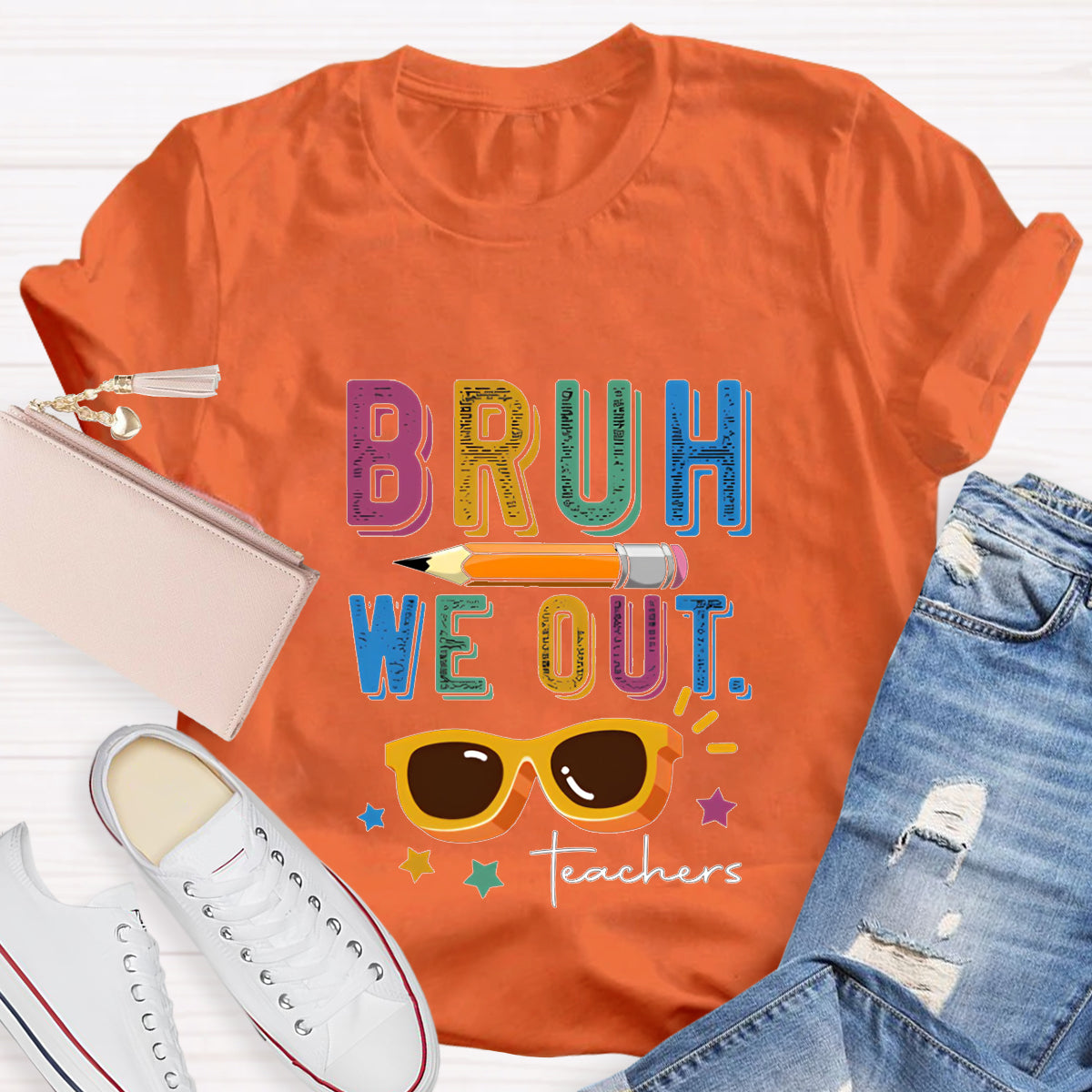 Bruh We Out Teachers T-Shirt