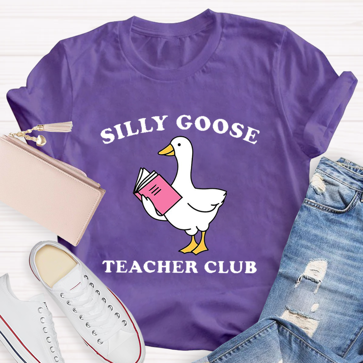 Silly Goose Teacher Club Funny T-Shirt