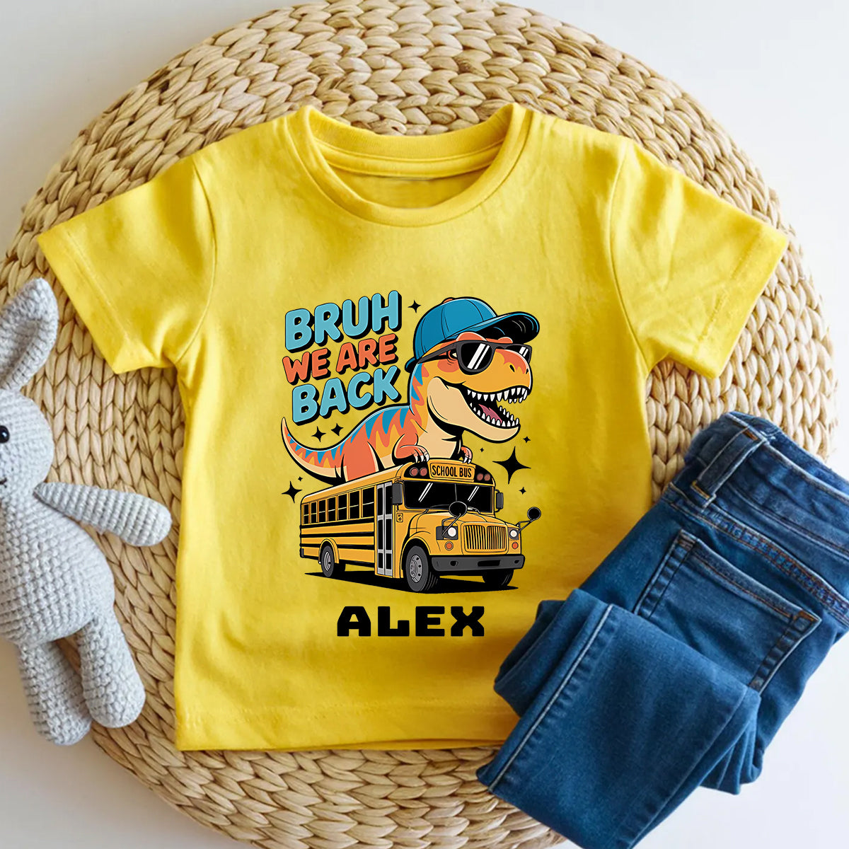 Personalized Name Bruh We Are Back Toddler T-shirts