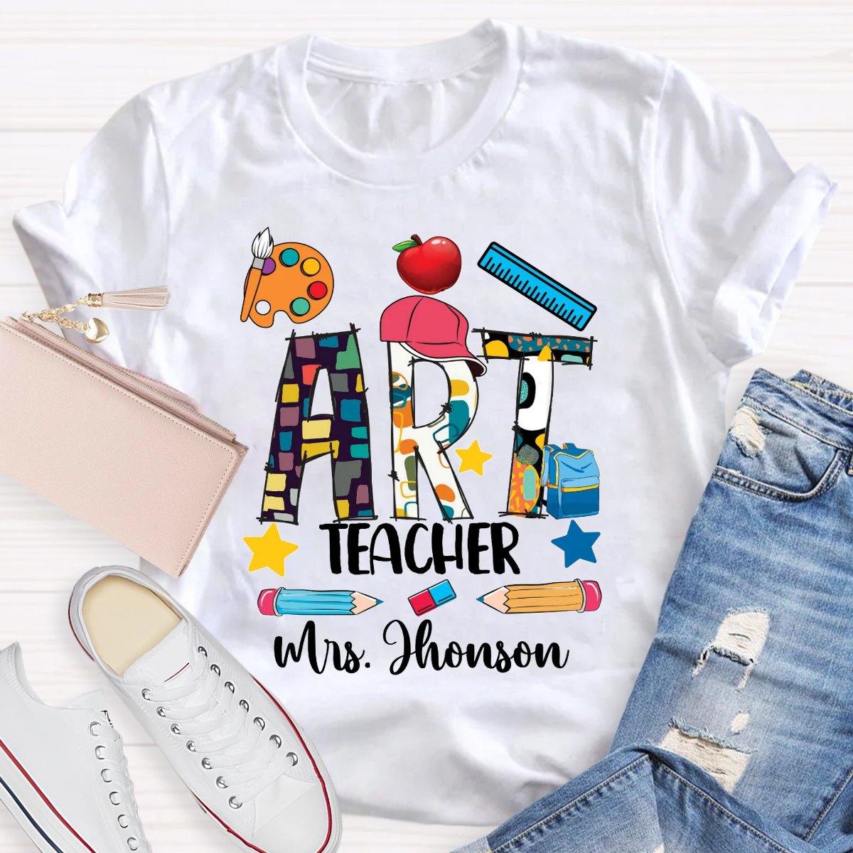 Personalized Art Lover Art Teachers T-Shirt