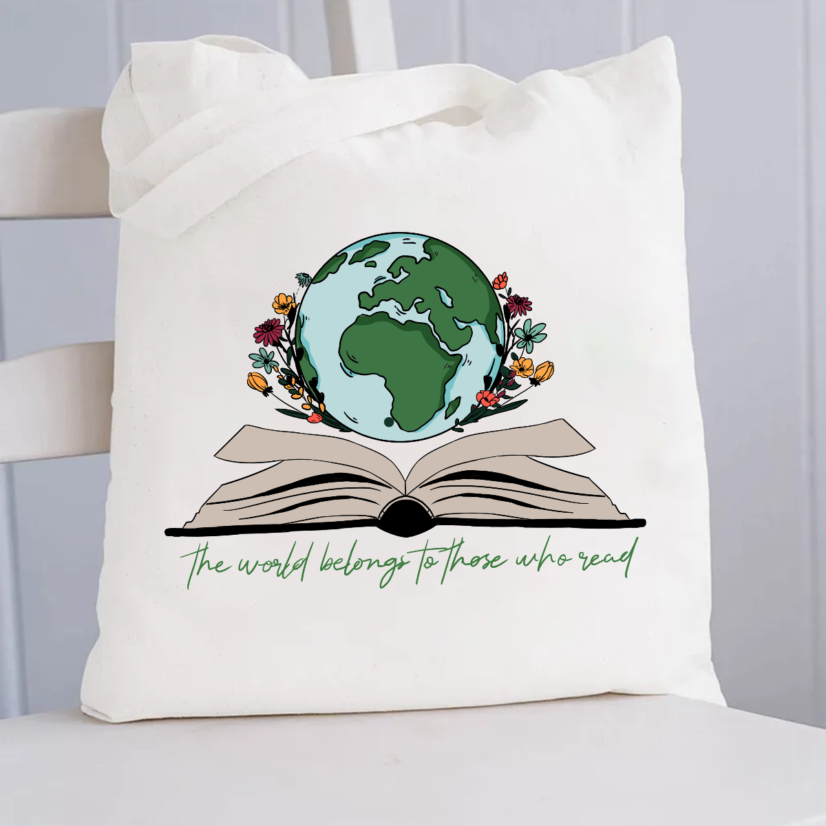 The World Belongs To Those Who Read Canvas Tote Bag